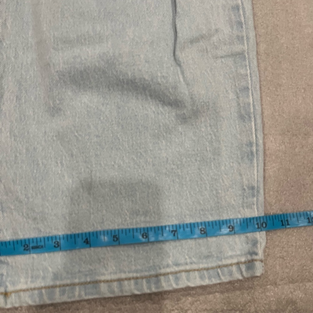 [12/W31Ins31”]Wild Fable Highest Rise Distressed Light Blue Baggy Jeans - Picture 7 of 7